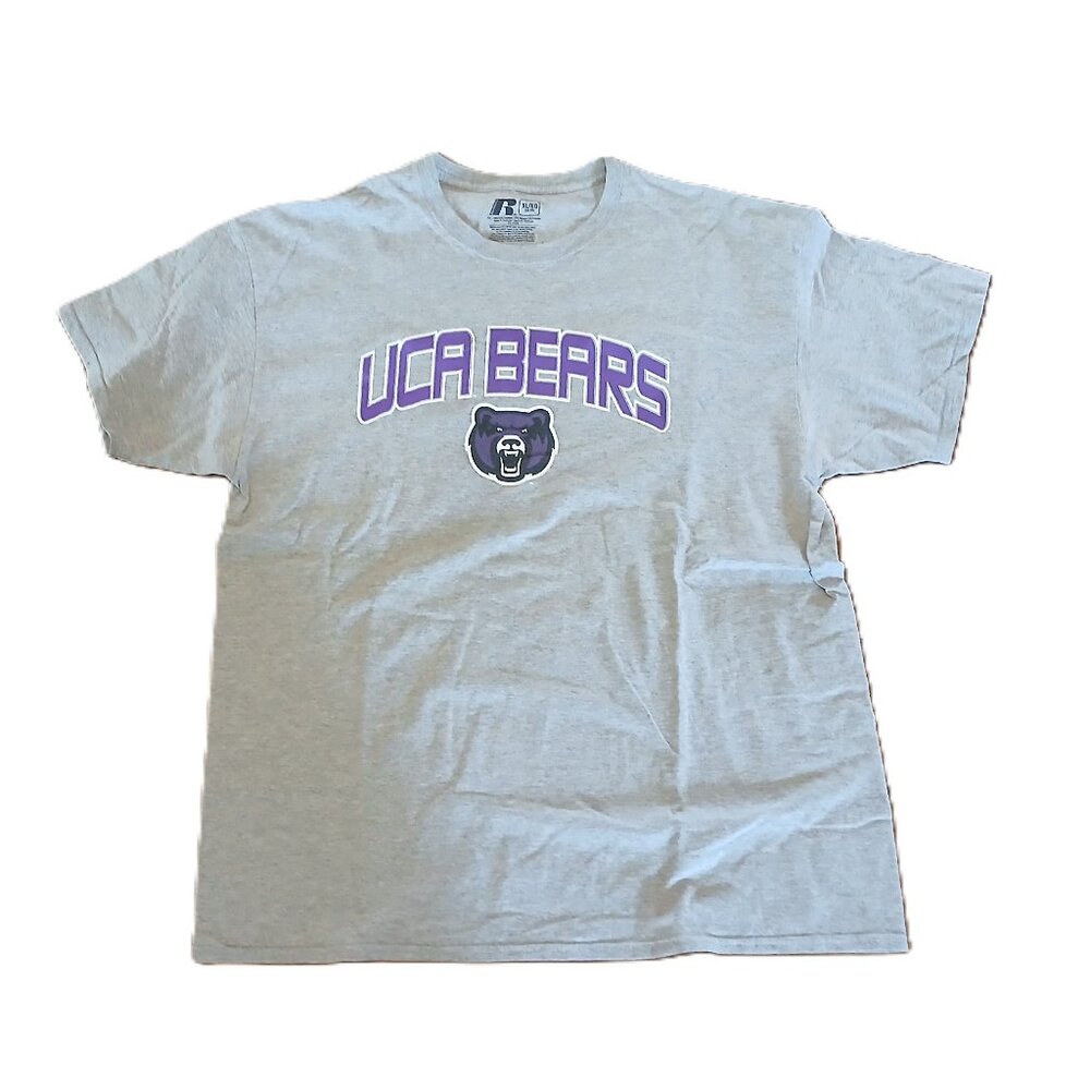 Central Arkansas Bears Russell Athletic T-Shirt Men’s XL Gray NCAA College Tee